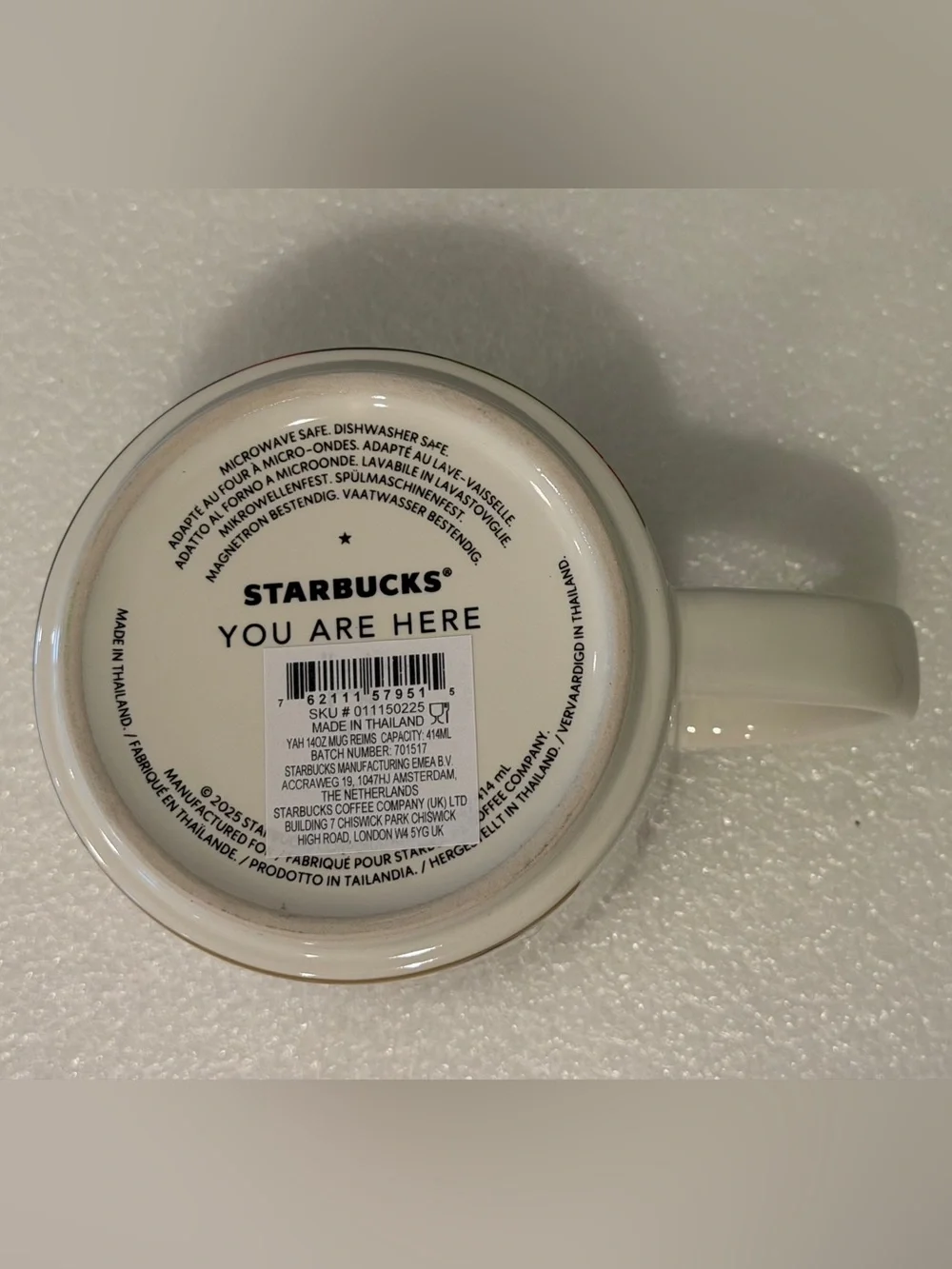 Starbucks Reims You Are Here YAH Mug France NIB - Picture 6 of 6
